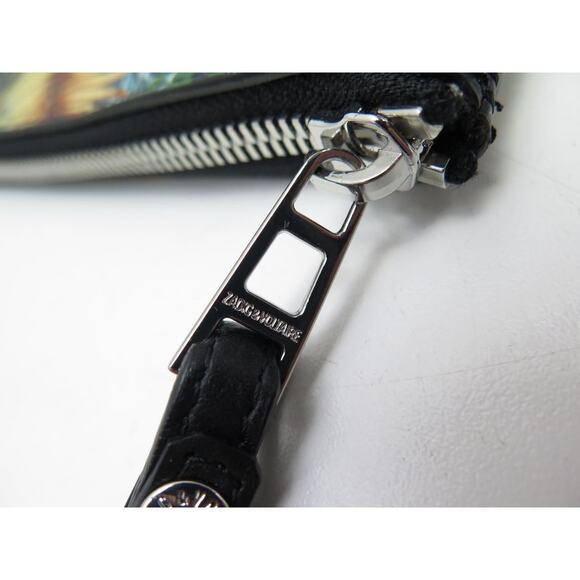 ZADIG & VOLTAIRE Jungle Leather Clutch Handbag ~Bag ~Excellent ~Guitar - Picture 10 of 16